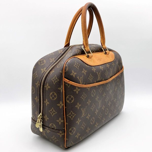 itclvmbqwz5k 3 Louis Vuitton Bowling Vanity Deauville Handbag Monogram PVC Brown