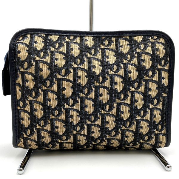 itcmts3d720g 2 Christian Dior Clutch Second Pouch Trotter Canvas Navy Beige