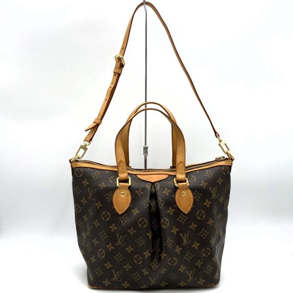 itcr36q8jvg8 2 Louis Vuitton Palermo PM Tote Bag Shoulder Bag Brown Monogram