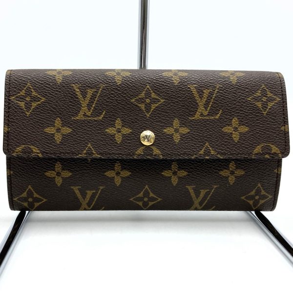 itcrhmlb7yy0 1 Louis Vuitton Portefeuille Sarah Bifold Long Wallet Brown Monogram