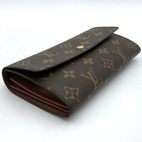 itcrhmlb7yy0 4 Louis Vuitton Portefeuille Sarah Bifold Long Wallet Brown Monogram