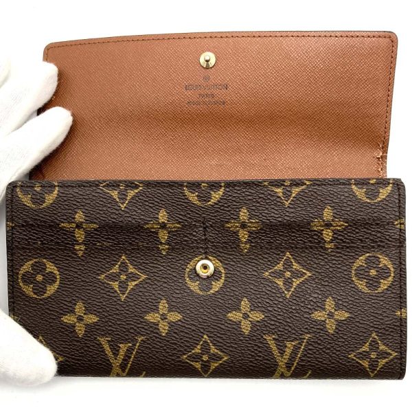 itcrhmlb7yy0 6 Louis Vuitton Portefeuille Sarah Bifold Long Wallet Brown Monogram