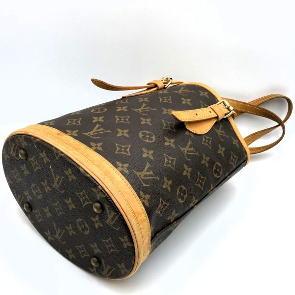 itcril4uqz18 3 Louis Vuitton Bucket PM Tote Bag Shoulder Bag Brown Monogram