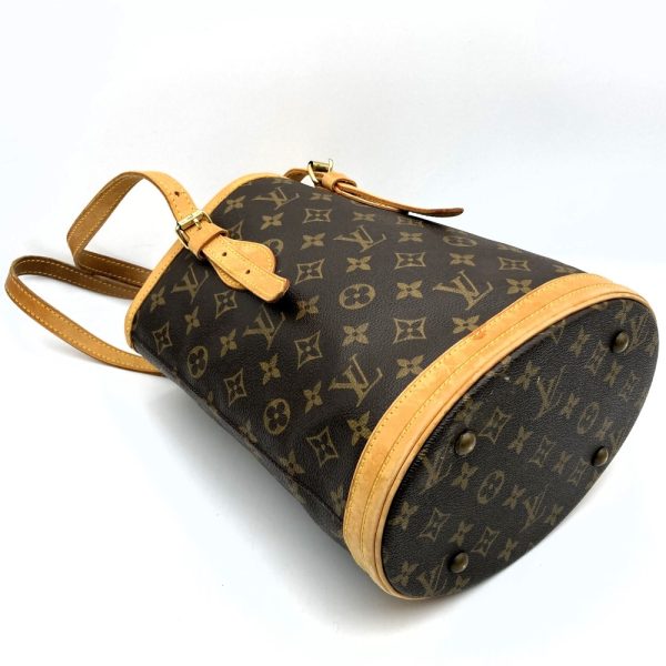 itcril4uqz18 4 Louis Vuitton Bucket PM Tote Bag Shoulder Bag Brown Monogram