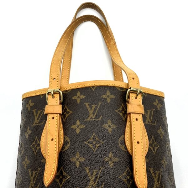 itcril4uqz18 5 Louis Vuitton Bucket PM Tote Bag Shoulder Bag Brown Monogram