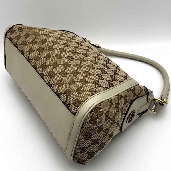 itctsowwr5bu 7 Gucci Scarlet Studs Shoulder Bag GG Canvas Beige