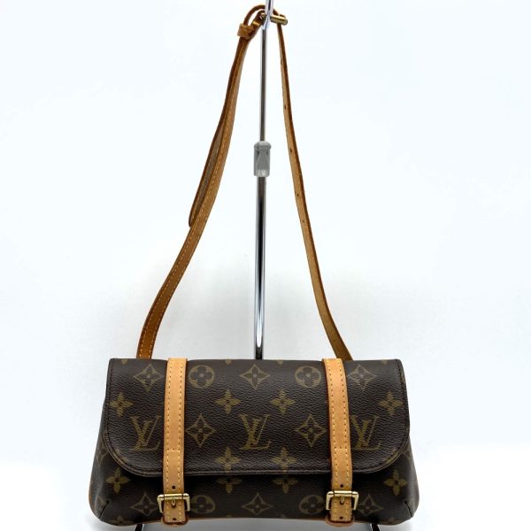 itdfujpdiq4e 1 Louis Vuitton Pochette Marel Waist Bag Waist Pouch Clutch Bag 2way Monogram Brown