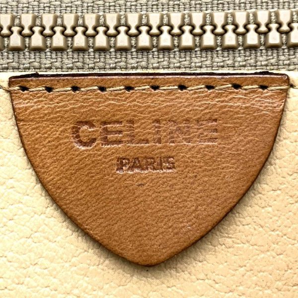 ite27a4agszg 8 Celine Shoulder Bag PVC Macadam Pattern Beige Camel