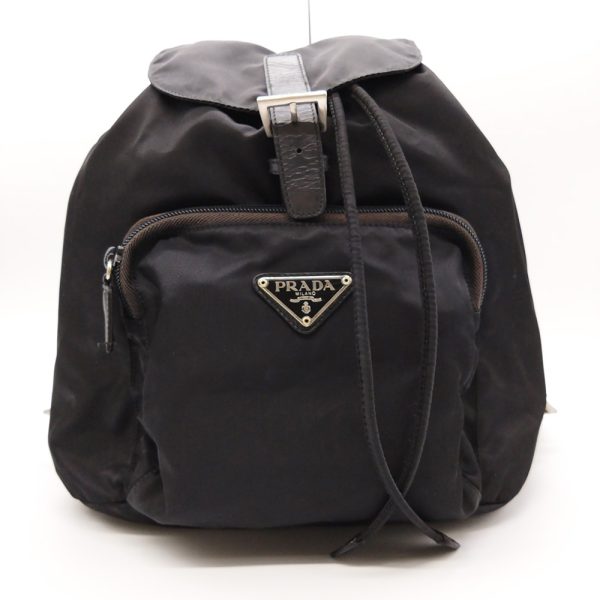 ite3jzwj9k44 1 Prada Nylon Rucksack Daypack Black