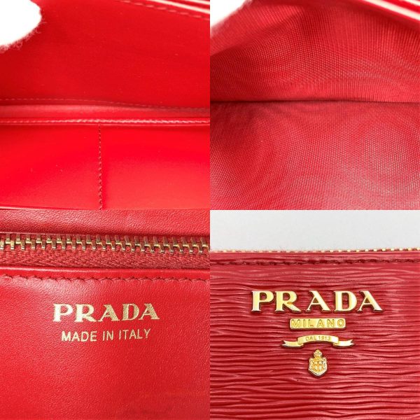 ite92amnvhu8 13 c Prada Leather Long Wallet Red