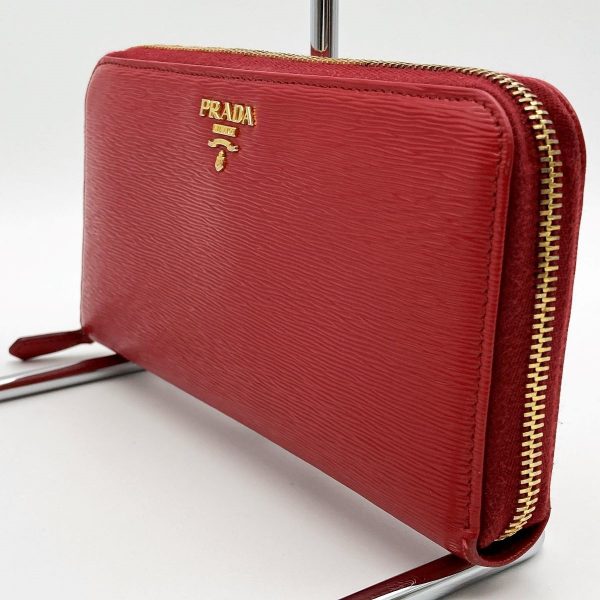 ite92amnvhu8 4 Prada Leather Long Wallet Red