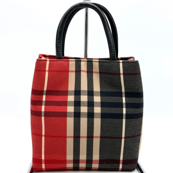 iteo1zc0rnq0 1 Burberry Mini Handbag Nova Check Red Black Canvas