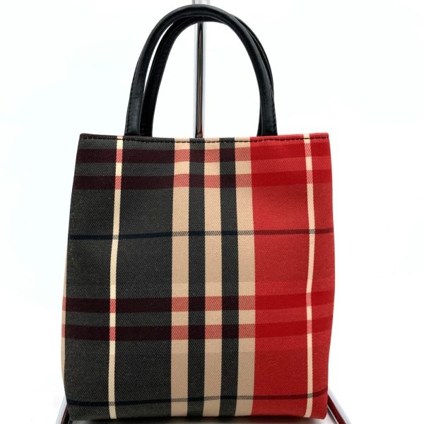 iteo1zc0rnq0 2 Burberry Mini Handbag Nova Check Red Black Canvas