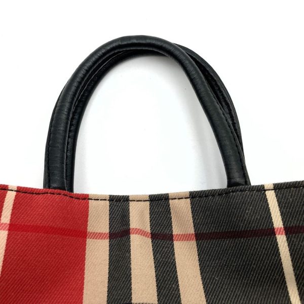 iteo1zc0rnq0 5 Burberry Mini Handbag Nova Check Red Black Canvas