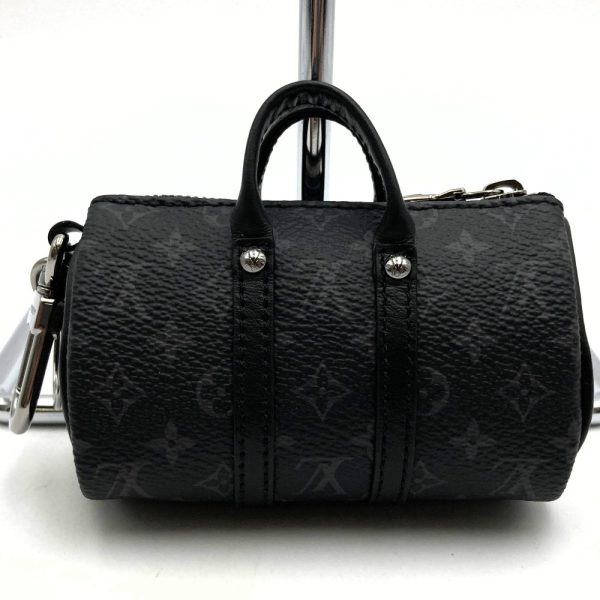 iteqdcrko7au 2 Louis Vuitton Porte Clete Mini Keepall Keychain Pouch Monogram Eclipse Black