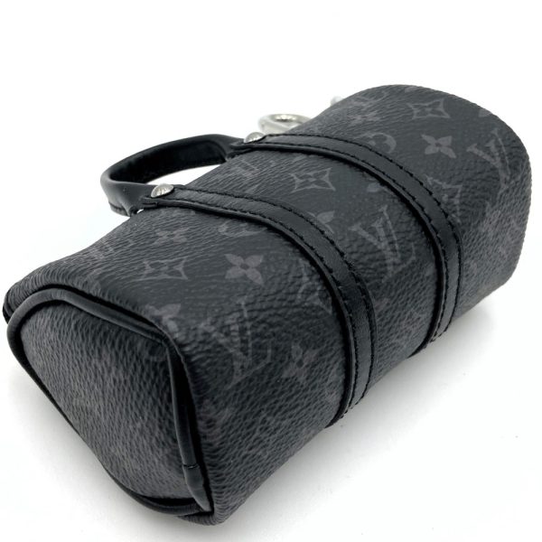 iteqdcrko7au 4 Louis Vuitton Porte Clete Mini Keepall Keychain Pouch Monogram Eclipse Black