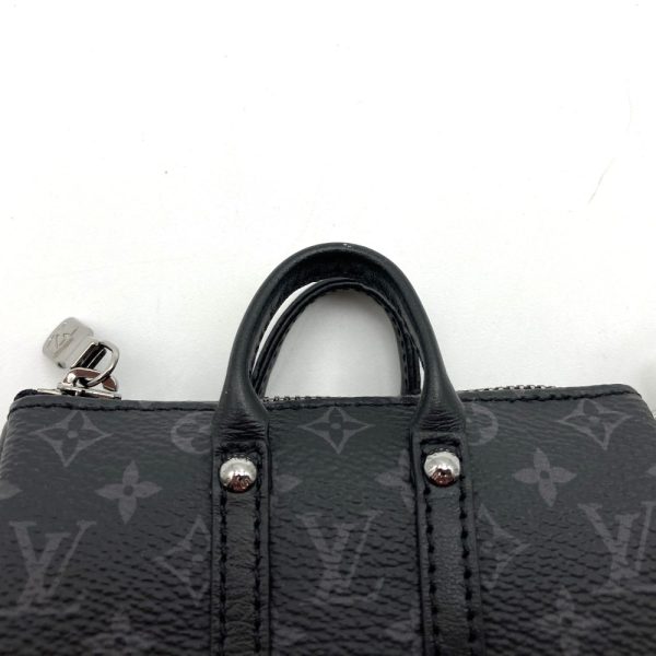 iteqdcrko7au 5 Louis Vuitton Porte Clete Mini Keepall Keychain Pouch Monogram Eclipse Black