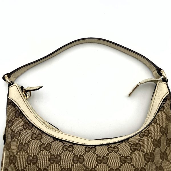 iterranxu5x8 5 Gucci GG Canvas Handbag White Beige