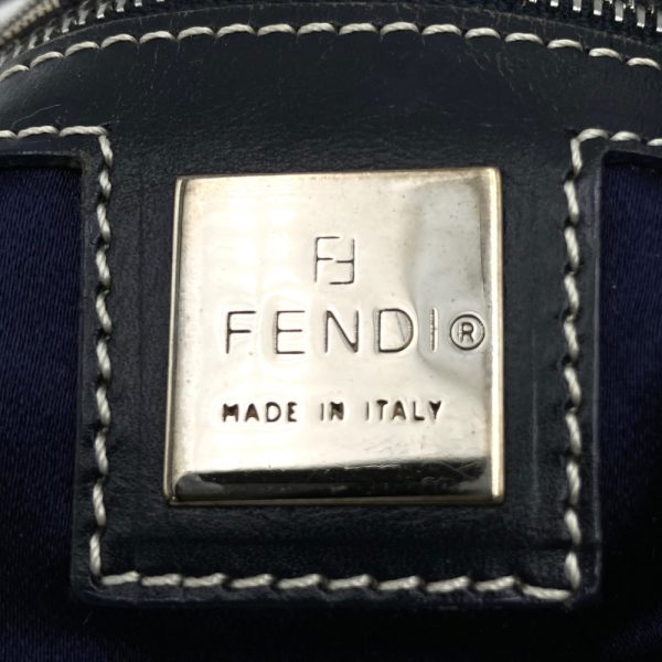 itewalrijcg7 7 Fendi Zucchino Canvas Mini Tote Bag Navy