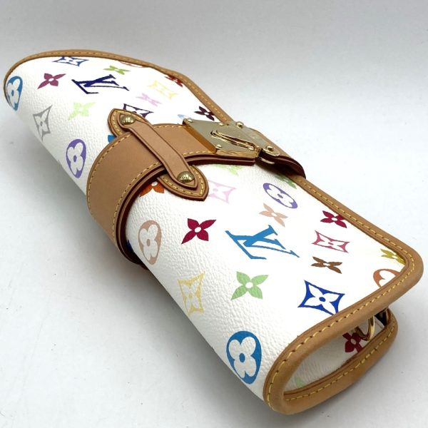 itf1kx36bd6z 3 Louis Vuitton Shirley Clutch Bag Monogram Multicolor Bronze White