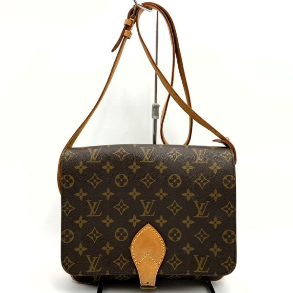 itf4zbuxfw2q 1 Louis Vuitton Cartesier MM Shoulder Bag Crossbody Monogram Brown