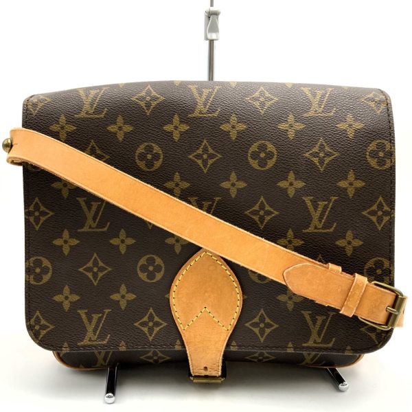 itf4zbuxfw2q 3 Louis Vuitton Cartesier MM Shoulder Bag Crossbody Monogram Brown