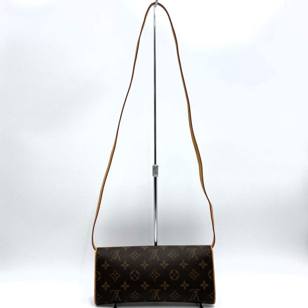 itg26tv7ou0n 2 Louis Vuitton Pochette Twin GM Shoulder Bag Clutch Bag 2way Monogram Brown