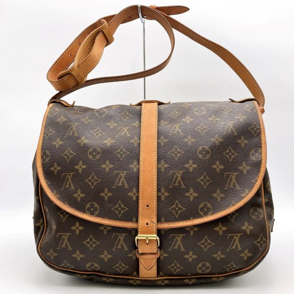 itgfcvqh3gb2 2 Louis Vuitton Saumur 35 Shoulder Bag Monogram PVC Brown