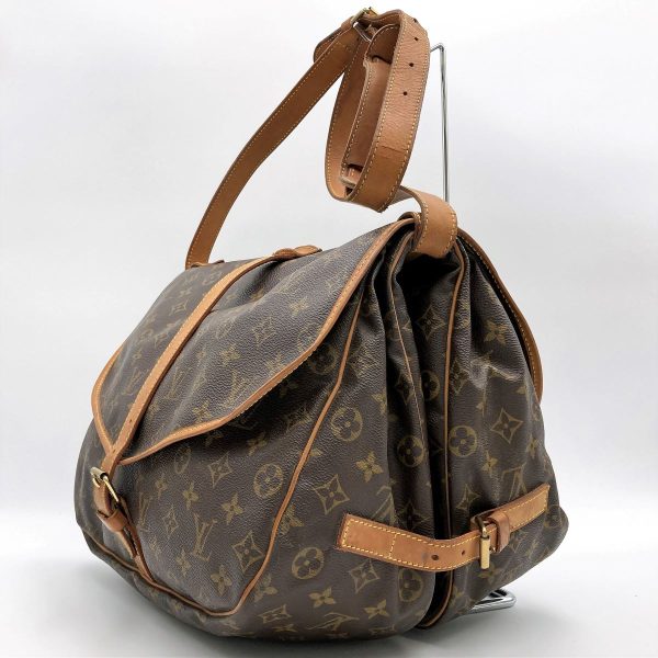 itgfcvqh3gb2 4 Louis Vuitton Saumur 35 Shoulder Bag Monogram PVC Brown