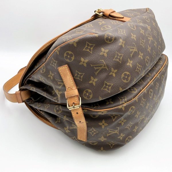 itgfcvqh3gb2 6 Louis Vuitton Saumur 35 Shoulder Bag Monogram PVC Brown