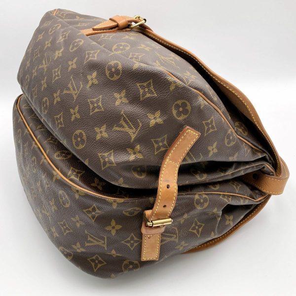 itgfcvqh3gb2 7 Louis Vuitton Saumur 35 Shoulder Bag Monogram PVC Brown