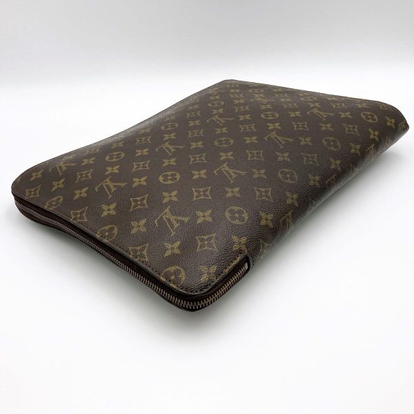 itggp4m9p7d6 6 Louis Vuitton Posh Document Clutch Bag Thin Document Case PVC Dark Brown