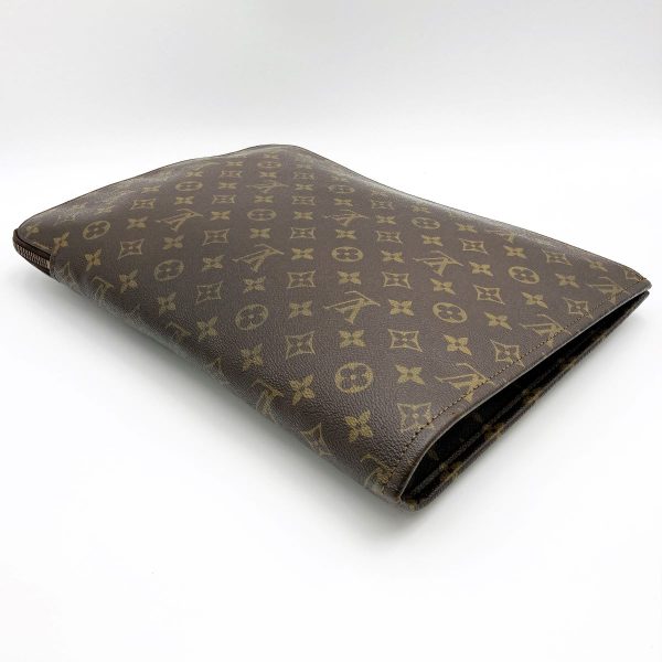 itggp4m9p7d6 7 Louis Vuitton Posh Document Clutch Bag Thin Document Case PVC Dark Brown