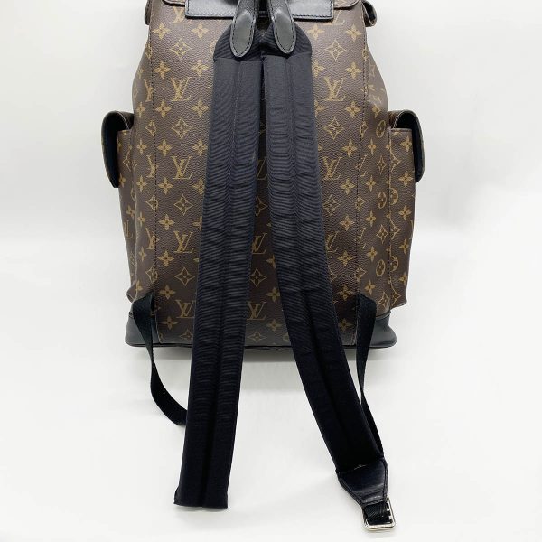 itgq7zbx3la0 8 Louis Vuitton Christopher Monogram Macassar PVC Rucksack Brown