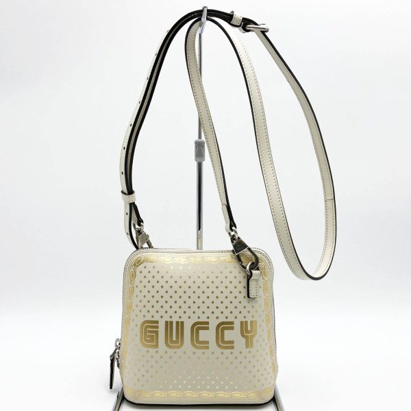 itgww2xpzqm0 1 Gucci Shoulder Bag Sega Collaboration White Leather