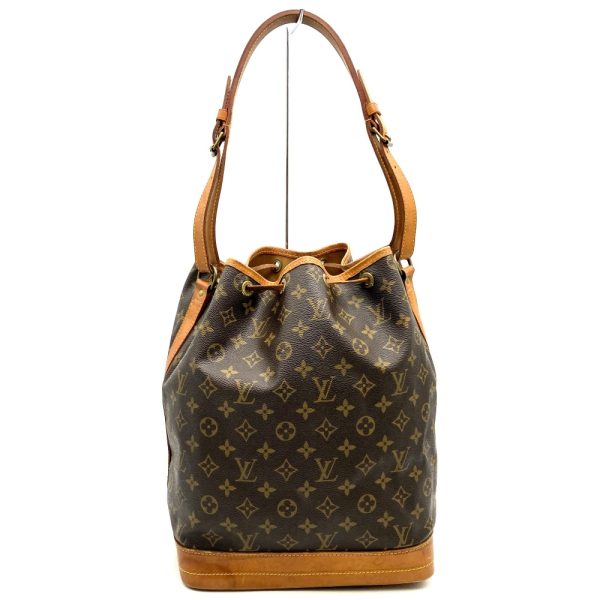 ith2g2em9gnq 2 Louis Vuitton Noe Drawstring Shoulder Bag Brown Monogram