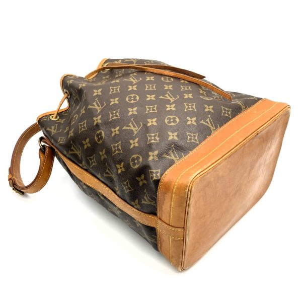 ith2g2em9gnq 4 Louis Vuitton Noe Drawstring Shoulder Bag Brown Monogram