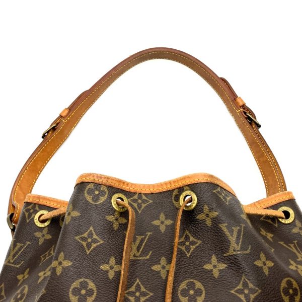 ith2g2em9gnq 5 Louis Vuitton Noe Drawstring Shoulder Bag Brown Monogram