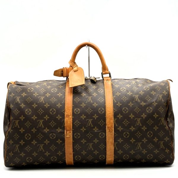 ith7peomillo 1 Louis Vuitton Keepall 55 Boston Bag Brown Monogram