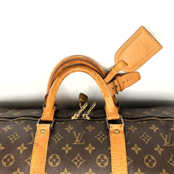 ith7peomillo 5 Louis Vuitton Keepall 55 Boston Bag Brown Monogram