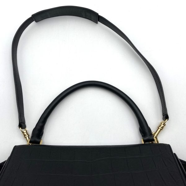 ithr0bf3b4y8 5 Celine Shoulder Bag Leather Suede Trapeze Black