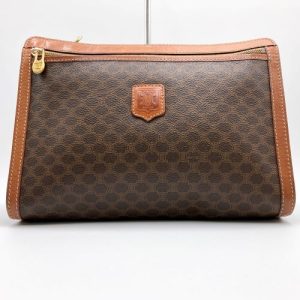 iti0qq4d1xm0 01 FENDI FF Logo Trifold Wallet Orange Zucca