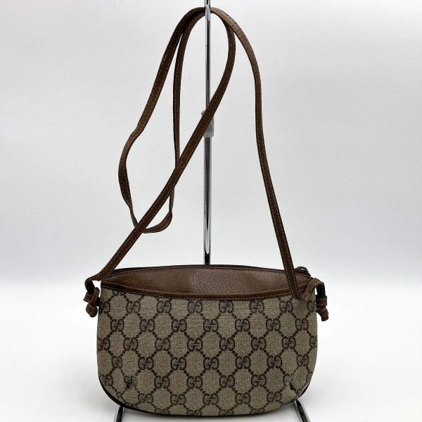 itiebqc4903c 2 GUCCI Pochette Shoulder Bag GG Supreme Canvas Brown