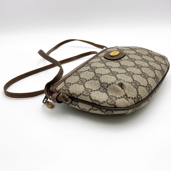 itiebqc4903c 6 GUCCI Pochette Shoulder Bag GG Supreme Canvas Brown