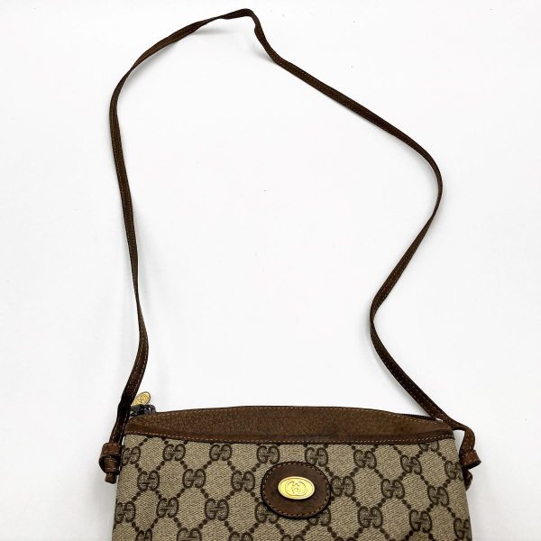 itiebqc4903c 8 GUCCI Pochette Shoulder Bag GG Supreme Canvas Brown