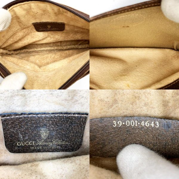 itiebqc4903c 9 c GUCCI Pochette Shoulder Bag GG Supreme Canvas Brown