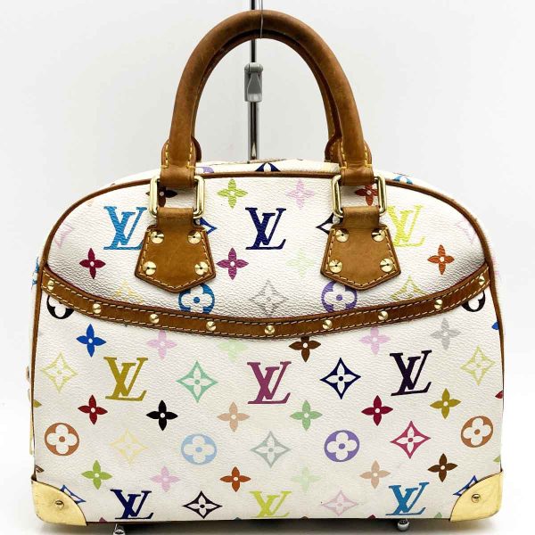 itiu0pd6bwa7 1 Louis Vuitton Trouville Handbag Monogram Multicolor PVC White