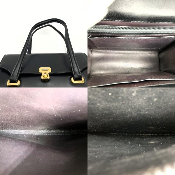 itixw3vcnlje 8 c Gucci Old Gucci Handbag Tote Bag Black Leather Vintage Fashion