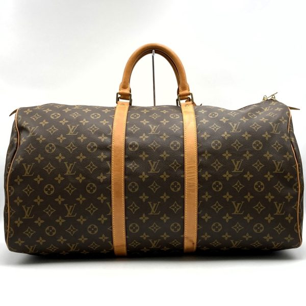 itjam0a05odr 2 Louis Vuitton Keepall 55 Boston Bag Travel Bag Brown Monogram