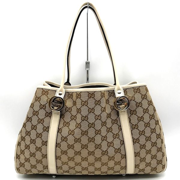 itjpqhgr33ti 1 Gucci GG Twins Tote Bag GG Canvas Beige White